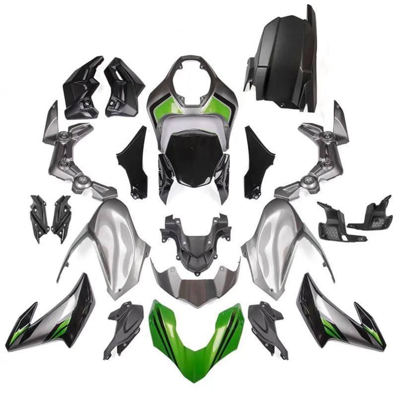 Motorrad ABS Verkleidungen Einspritzverkleidung Karosserie Rahmenschutz Kits Für Kawasaki Z 900 2017-2019 Motorradverkleidung(Gray) von ZHSBAG