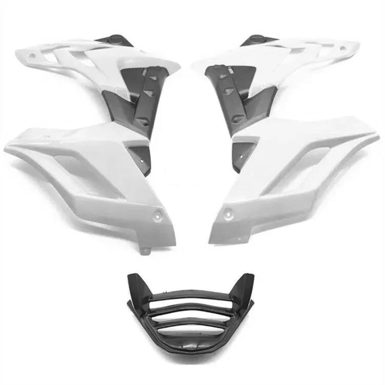 Motorrad-Körperrahmen, seitliche untere Ölwanne, Seitenverkleidungen für Honda Grom 125 MSX 125/SF 2016–2020(White) von ZHSBAG