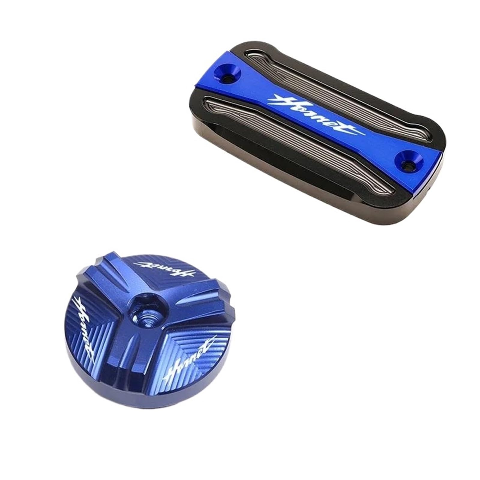 Vorderradbremsflüssigkeitsbehälter-Reservoir-Abdeckung Öldeckel Für Honda Hornet 900 600 CB600F CB 600F 1998-2014 Motoröl-Einfüllfilterdeckel(1 Set Blue) von ZHSBAG