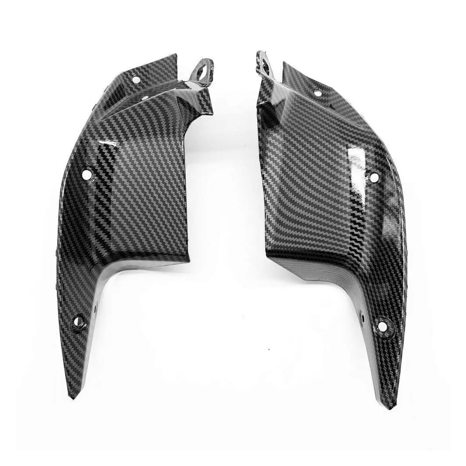 ZHSBAG Für Kawasaki Z650 2017 2018 2019 Glänzend Carbon Fiber Motorrad Verkleidung Seite Luftkanal Abdeckung von ZHSBAG