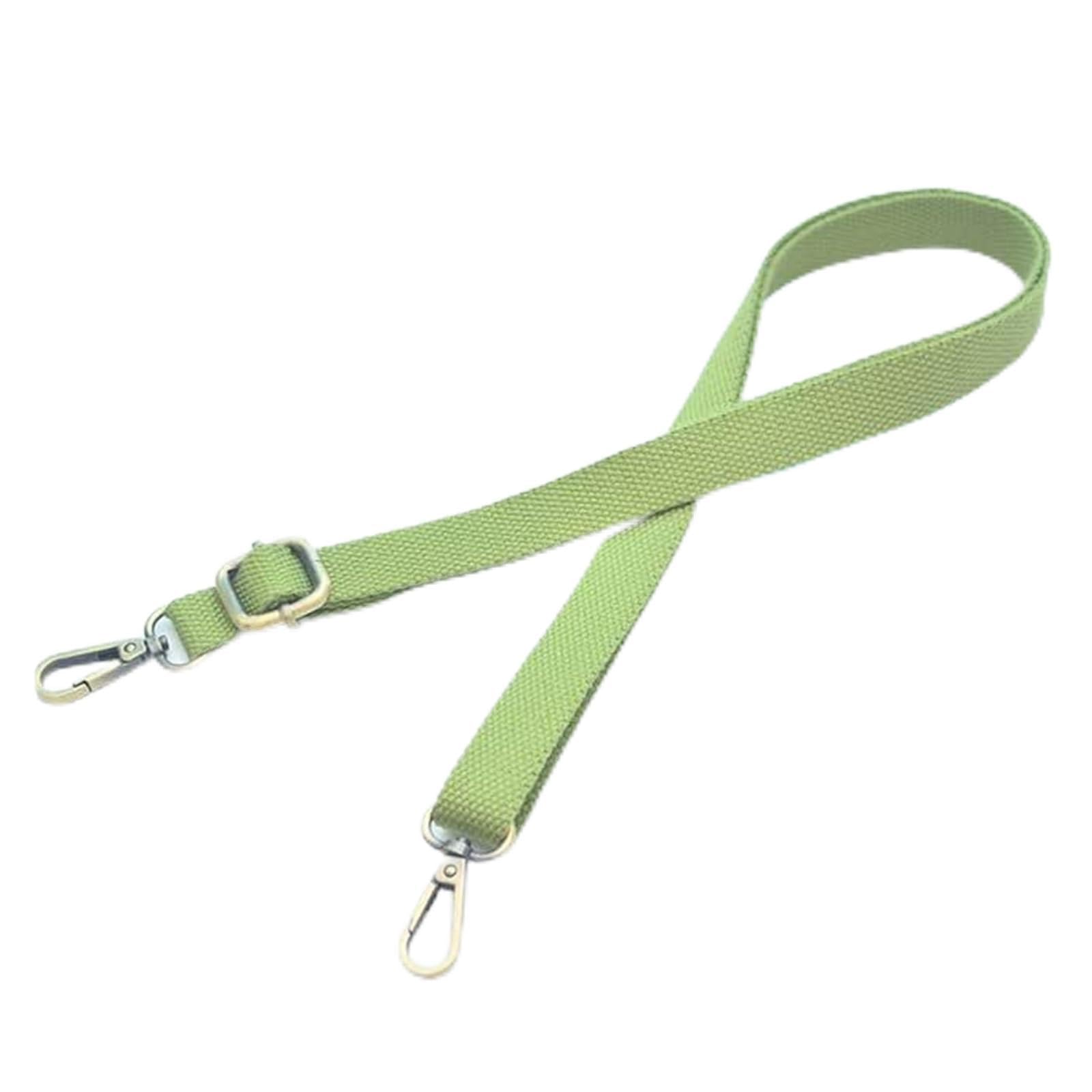 Breiter Schultergürtel für Damen, 2,5 cm breit, 130 cm, verstellbarer Canvas-Schultergurt, Schwarz, Einheitsgröße von ZHSH