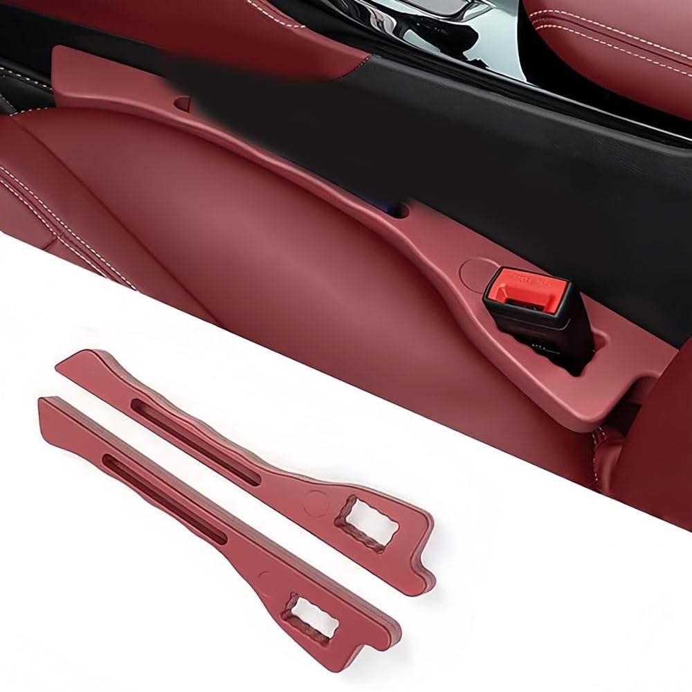 ZHSQXH 2 Stück Autositz-Lückenfüller für Ford Mondeo Fusion kuga Escape Auslaufsichere Streifen Sitzlücken Füllstreifen Autositz-Lücken Stopfen Auto Sitzzubehör Red Style von ZHSQXH