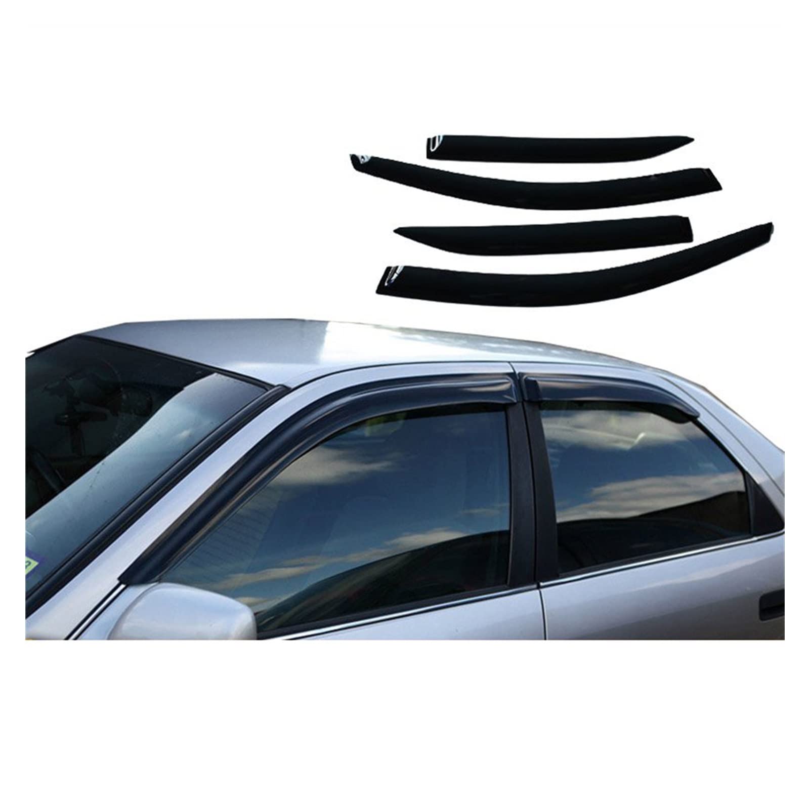 Windabweiser Seitenfenster Regenabweiser Fenstervisiere Für Toyota Camry XV20 1997 1998 1999 2000 2001 Windabweiser Seitenfenster von ZHTAISOU