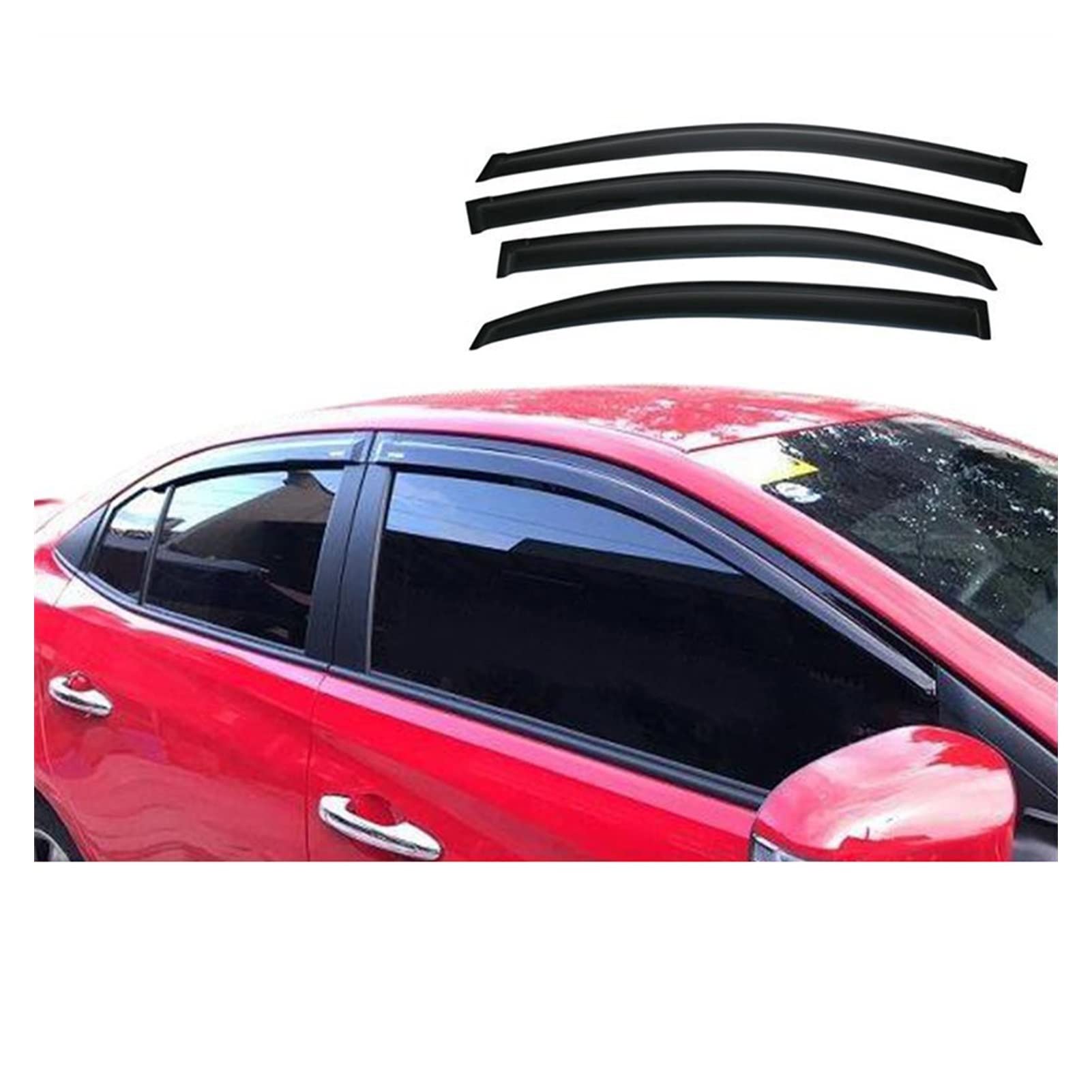 Windabweiser Seitenfenster Regenabweiser Seitenfenster Deflector Für Toyota Vios Gen3 2014 2015 2016 2017 2018 Windabweiser Seitenfenster von ZHTAISOU