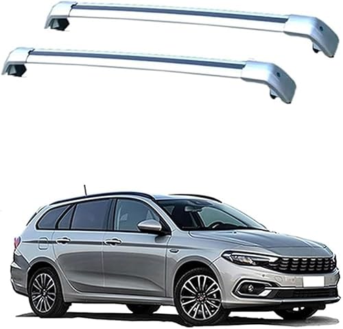 Auto Dachträger Dachreling für FIAT Tipo 5 Door Estate 2016-2021,Dachträger Relingträger,Dachgepäckträger Integrierte Dachreling von ZHUIJUE