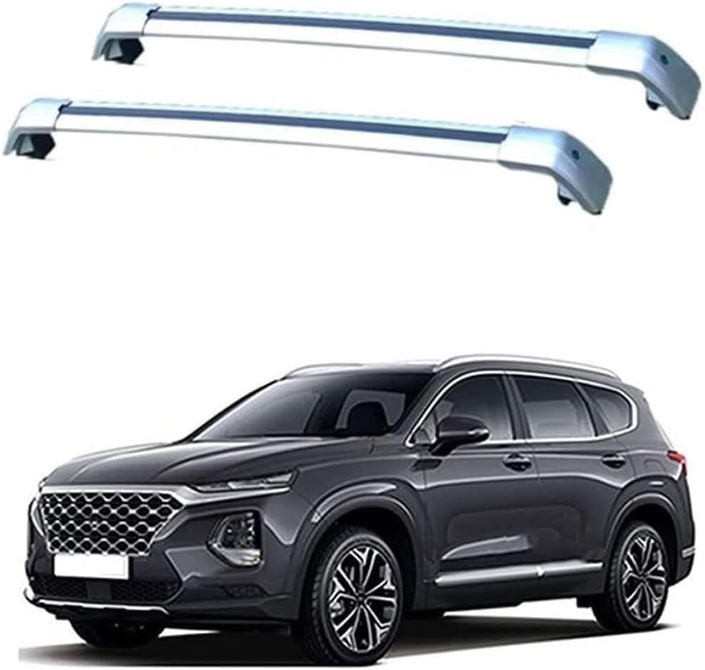 Auto Dachträger Dachreling für Hyundai Santa FE IV TM 2018-2023,Dachträger Relingträger,Dachgepäckträger Integrierte Dachreling von ZHUIJUE