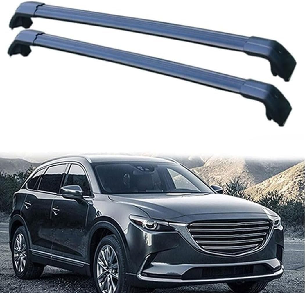 Auto Dachträger Dachreling für Mazda CX9 5dr SUV 2016-2020,Dachträger Relingträger,Dachgepäckträger Integrierte Dachreling von ZHUIJUE