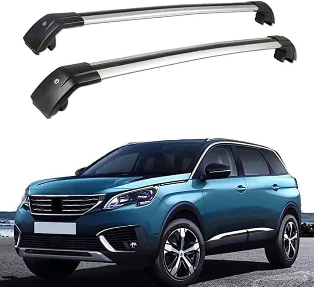 Auto Dachträger Dachreling für Peugeot 5008 2016-2022,Dachträger Relingträger,Dachgepäckträger Integrierte Dachreling von ZHUIJUE