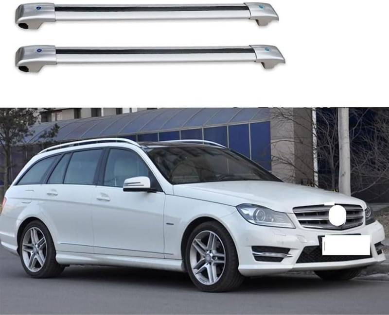 Auto Dachträger Querstangen,für Benz CClass W204 5Door Estate 2007-2014 Dachträger Lastenträger GepäCktransport Car Zubehör von ZHUIJUE