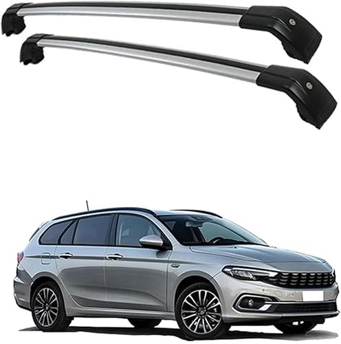 Auto Dachträger Querstangen,für FIAT Tipo 5 Door Estate 2016-2021 Dachträger Lastenträger GepäCktransport Car Zubehör von ZHUIJUE