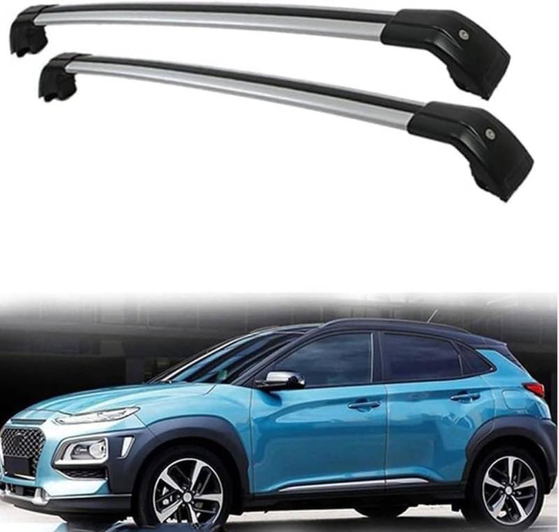 Auto Dachträger Querstangen,für Hyundai KONA KONA EV 2017-2022 Dachträger Lastenträger GepäCktransport Car Zubehör von ZHUIJUE