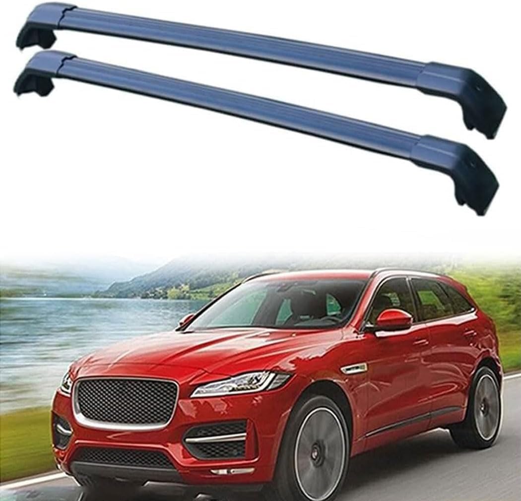 Auto Dachträger Querstangen,für Jaguar FPACE X761 2015-2019 Dachträger Lastenträger GepäCktransport Car Zubehör von ZHUIJUE