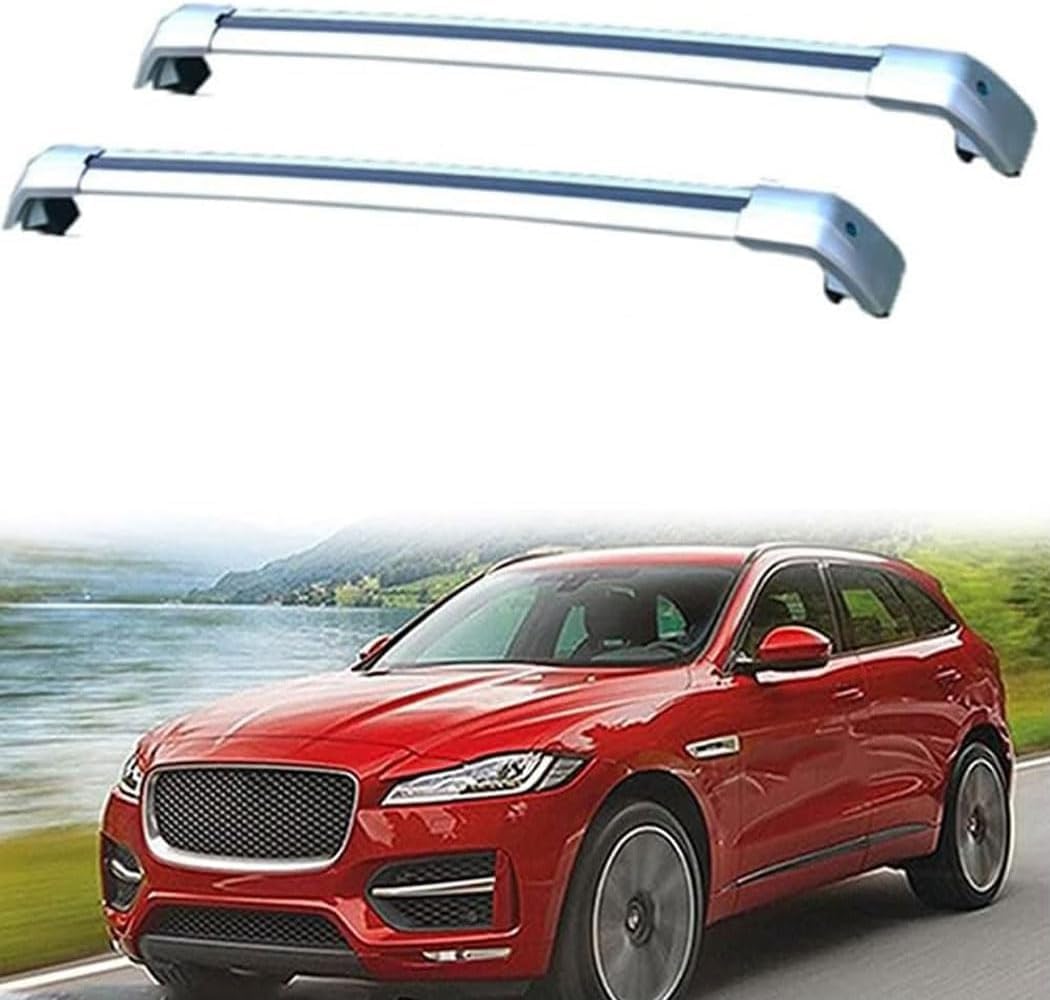 Auto Dachträger Querstangen,für Jaguar FPACE X761 2015-2019 Dachträger Lastenträger GepäCktransport Car Zubehör von ZHUIJUE