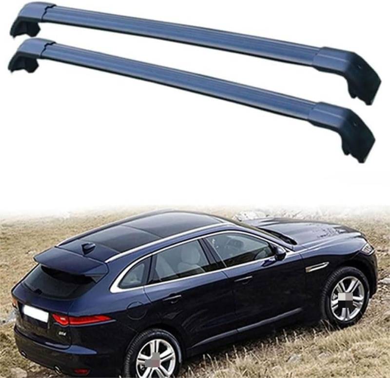 Auto Dachträger Querstangen,für Jaguar FPACE X761 2015-2020 Dachträger Lastenträger GepäCktransport Car Zubehör von ZHUIJUE