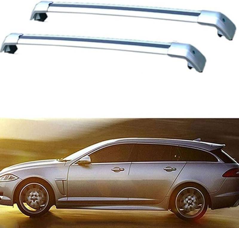 Auto Dachträger Querstangen,für Jaguar XF Sportbrake 2010-2016 Dachträger Lastenträger GepäCktransport Car Zubehör von ZHUIJUE