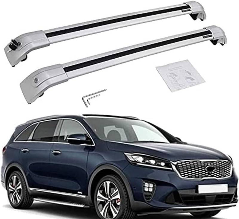 Auto Dachträger Querstangen,für KIA Sorento 2015-2019 Dachträger Lastenträger GepäCktransport Car Zubehör von ZHUIJUE