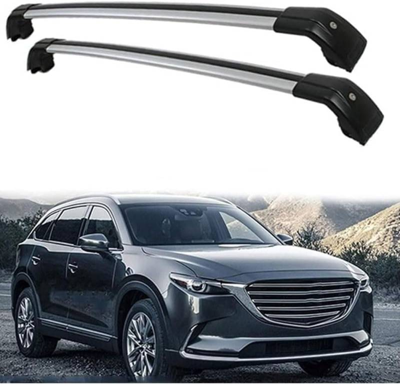 Auto Dachträger Querstangen,für Mazda CX9 5dr SUV 2016-2020 Dachträger Lastenträger GepäCktransport Car Zubehör von ZHUIJUE