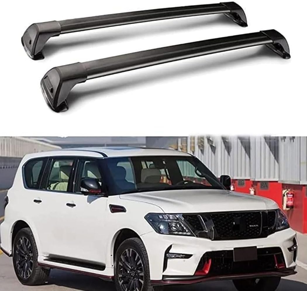 Auto Dachträger Querstangen,für Nissan Patrol Y62 2011+ Dachträger Lastenträger GepäCktransport Car Zubehör von ZHUIJUE