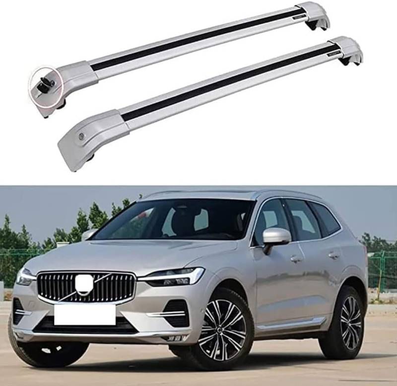 Auto Dachträger Querstangen,für Volvo XC60 2013 2014 2015 Dachträger Lastenträger GepäCktransport Car Zubehör von ZHUIJUE