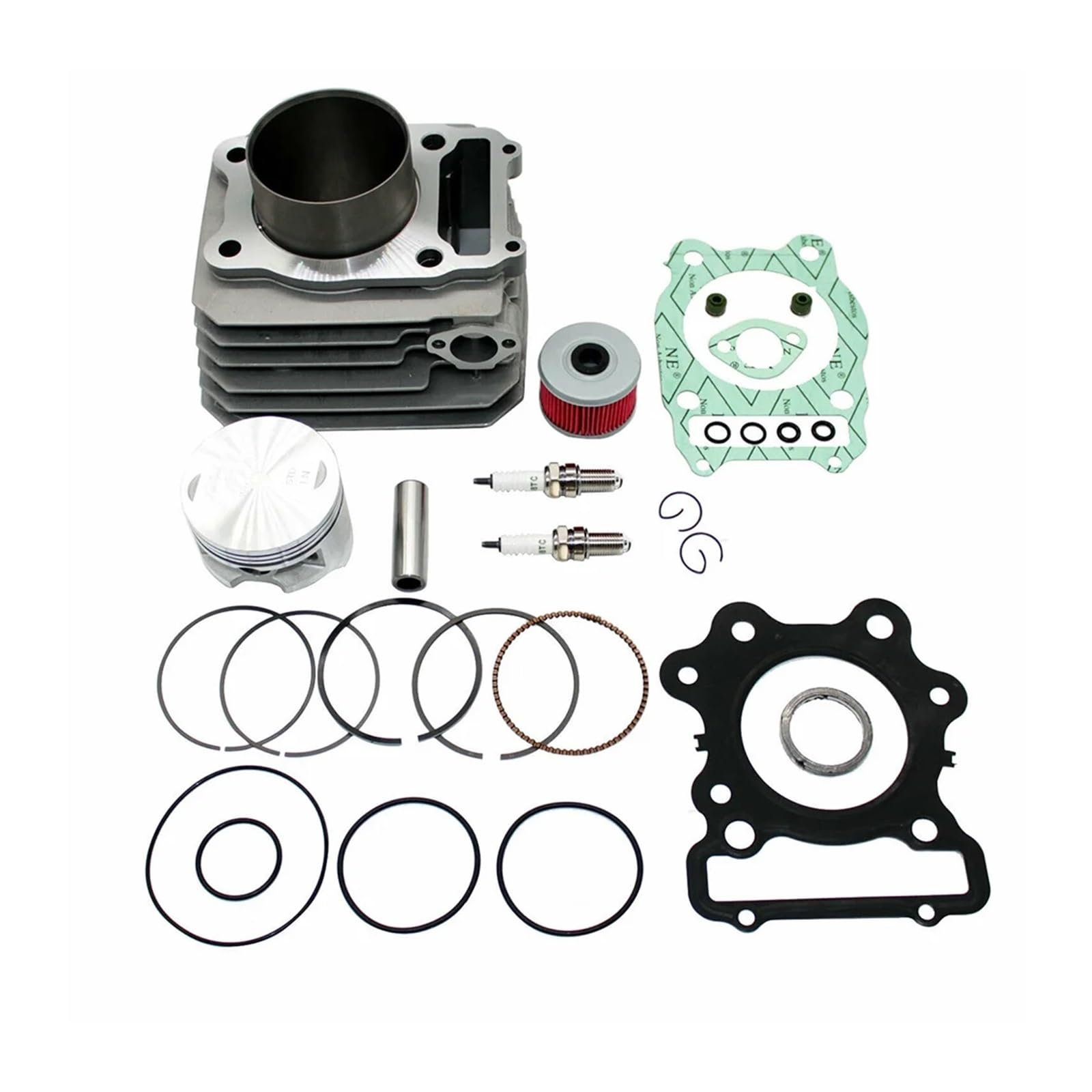 1 SET 74 MM Zylinder Top End Rebuild Kit 12000-HC4-000 for 1988-2000 H-on-da TRX 300 Fourtrax FW 4x4 2x4 Motorrad Accesorios Teile von ZHUOHANG