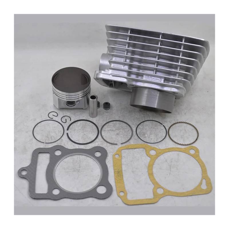 Das Motorrad-Zylinder-Set ist geeignet for CG175 CG180 Dreiradzylinder, 59,6 mm Bohrung, 15 mm Kolbenbolzen 180 cc von ZHUOHANG