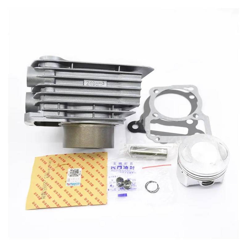 Motorrad Zylinder Kit 67mm Bohrung for CG250 CG 250 250cc Luft Wasser Doppelt Gekühlt Motor Ersatzteile von ZHUOHANG