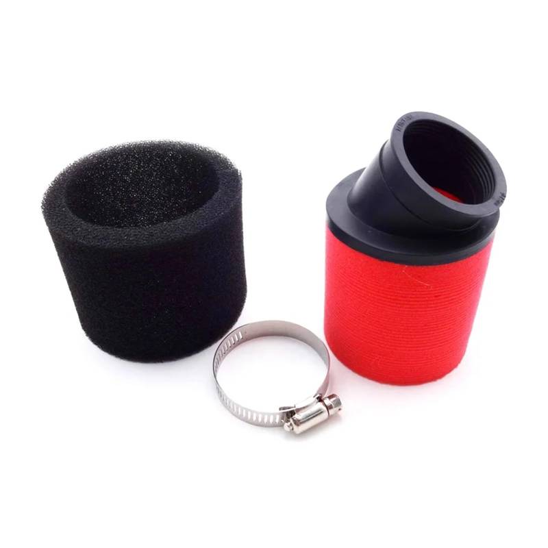 Racing 48 mm gebogener Luftfilter-Reiniger for P-it Pro Dirt Trail Bike Moped Scooter ATV Quad Motocross von ZHUOHANG