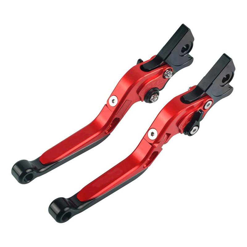 ZHUOWU CNC Bremshebel Kupplungshebel Klappbar Ausziehbar Kupplung Bremshebel-Set Für Piaggio GTS 300 250 125 S125 S150 Grantuiismo 125 200 Rot von ZHUOWU