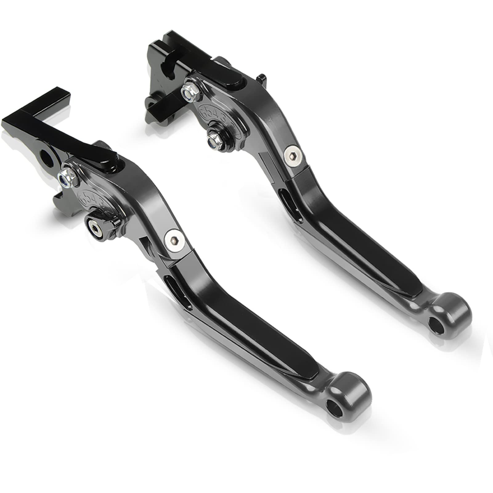 CNC Bremshebel Kupplungshebel Klappbar Ausziehbar Kupplung Bremshebel-Set Für Vulcan S 650 2015-2020 Grau+Schwarz von ZHUOWU