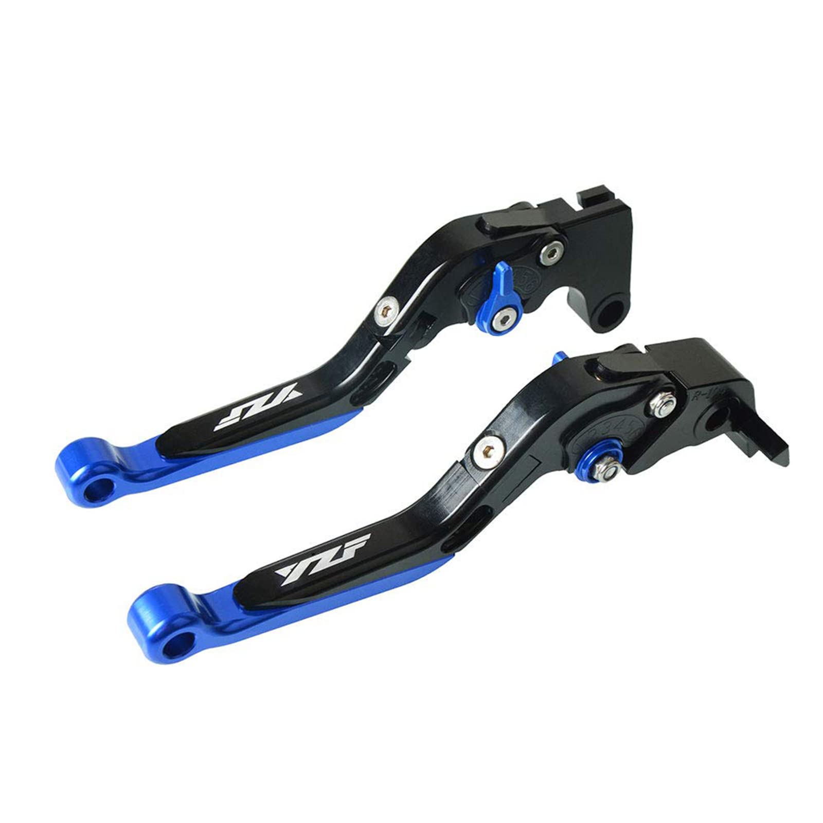 CNC Kupplung- & Bremshebelsets Klappbar Ausziehbar Für YZF R1 2004-2014 YZF R6 2005-2016 Blau von ZHUOWU