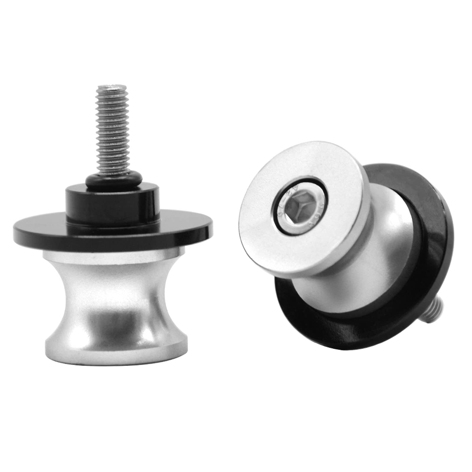 M10*1,5 Schwingenschutz Schwingenadapter Ständer Bobbins Spool Racingadapter Ständeraufnahme für 390 1050 1090 1190 1290 Adventura ADV 1290 Super Adventura R S Silber von ZHUOWU