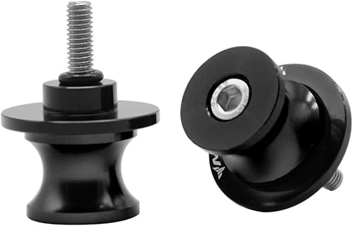 M6 Schwingenschutz Schwingenadapter Ständer Bobbins Spool Racingadapter Ständeraufnahme für MT09 MT-09 MT 09 Schwarz von ZHUOWU