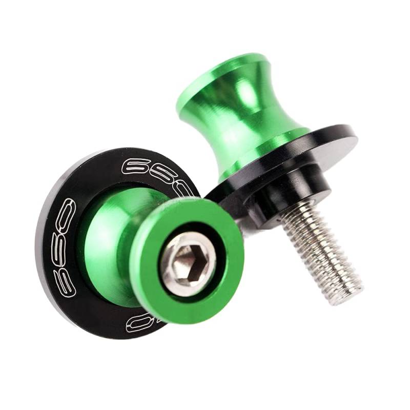 M8 Schwingenschutz Schwingenadapter Ständer Bobbins Spool Racingadapter Ständeraufnahme für Z650 Z 650 2017-2020 Grün von ZHUOWU