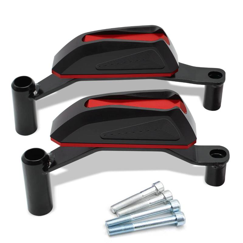 Motorräder Sturzschutz Sturzpads Crashpads Frame Sliders für Z900 2016 2017 2018 2019 2020 2021 2022 (Rot) von ZHUOWU