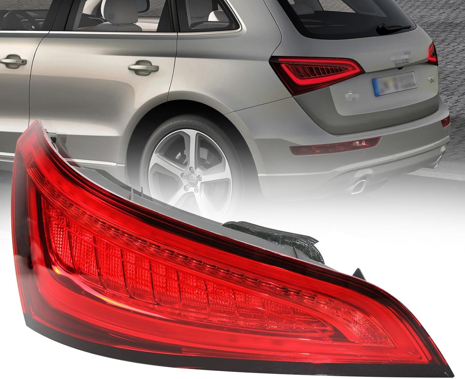 Autorücklichter für Audi Q5 Q5L 2013-2018, sodass der häufige Austausch der Rücklichter entfällt,Left von ZHXYBF66