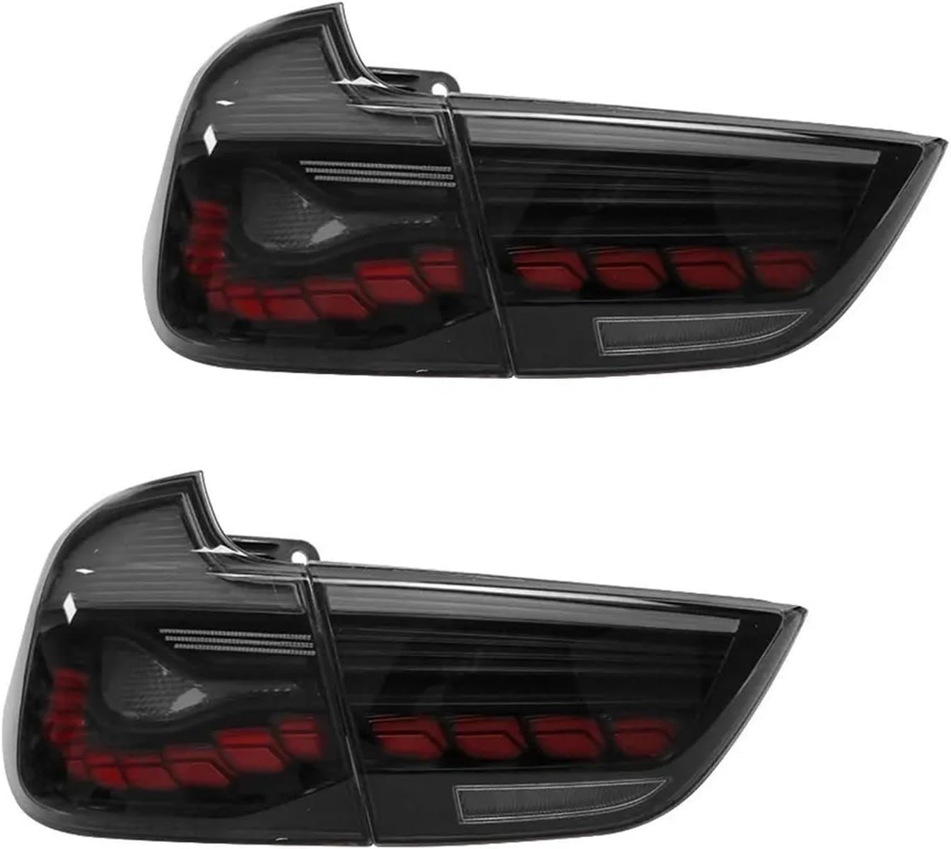 Autorücklichter für BMW 3 Series GT F34 2013 2014-2018, sodass der häufige Austausch der Rücklichter entfällt,Black A Pair von ZHXYBF66