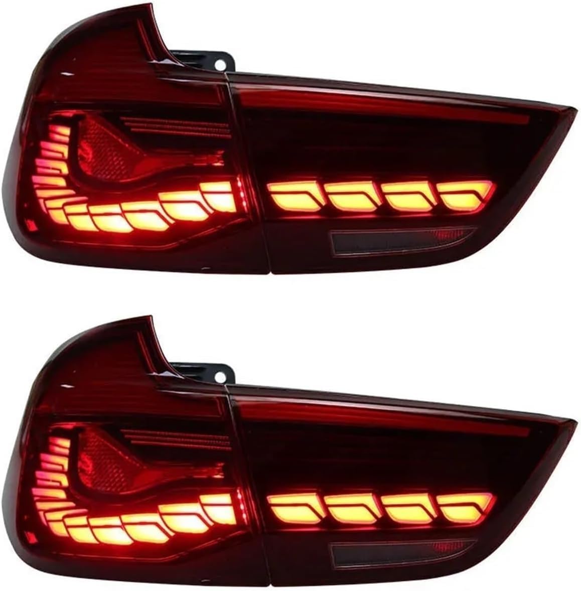 Autorücklichter für BMW 3 Series GT F34 2013 2014-2018, sodass der häufige Austausch der Rücklichter entfällt,Red A Pair von ZHXYBF66