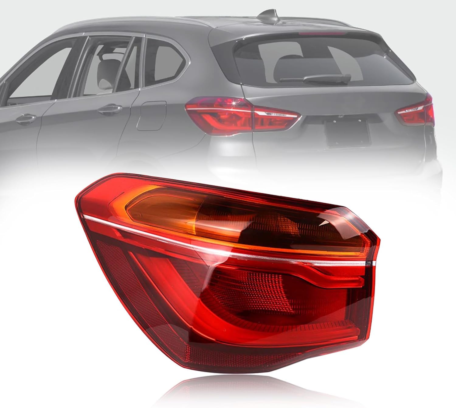 Autorücklichter für BMW X1 2016 2017 2018 2019, sodass der häufige Austausch der Rücklichter entfällt,Left Outer von ZHXYBF66