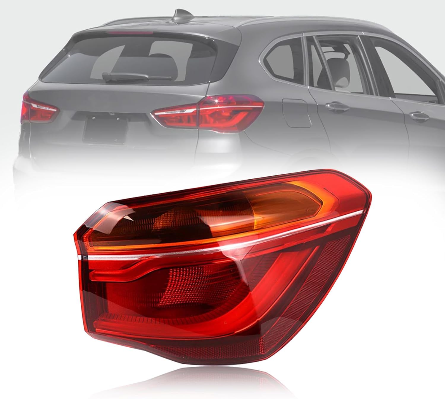 Autorücklichter für BMW X1 2016 2017 2018 2019, sodass der häufige Austausch der Rücklichter entfällt,Right Outer von ZHXYBF66