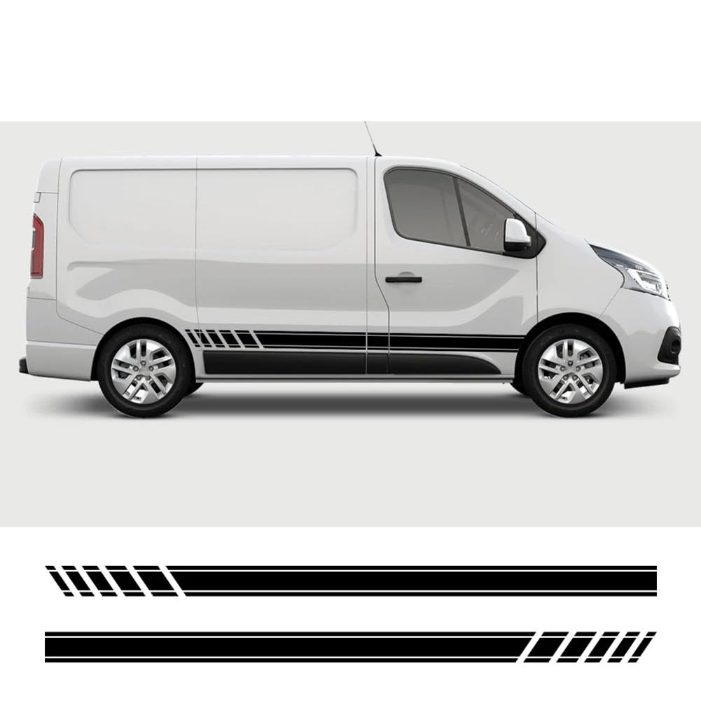 2PCS Auto Tür Aufkleber, für Renault Trafic 3 2 FIAT Talento Nissan NV300 Vauxhall Vivaro Camper Van Vinyl Film Aufkleber Zubehör von ZHYIHOUSA