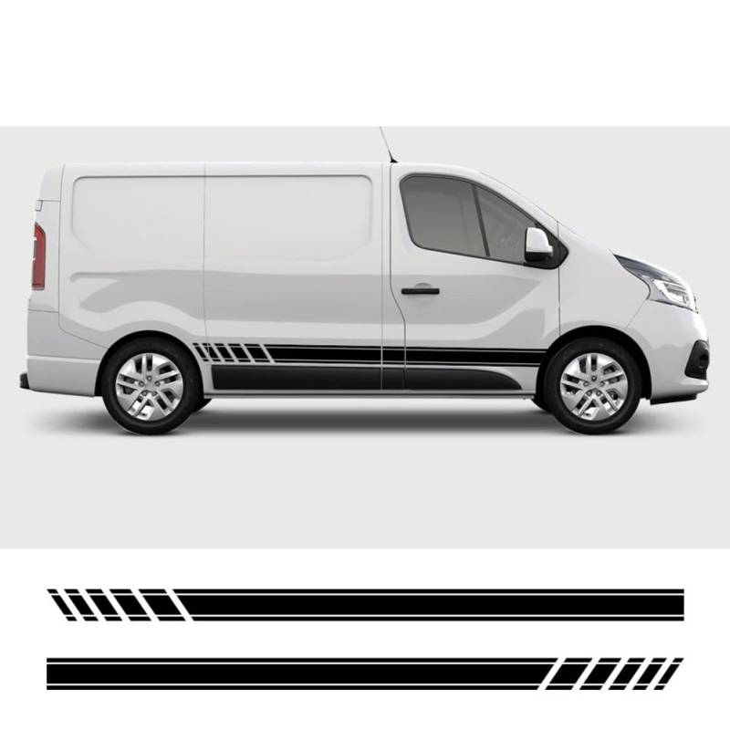 2PCS Auto Tür Aufkleber, für Renault Trafic 3 2 FIAT Talento Nissan NV300 Vauxhall Vivaro Camper Van Vinyl Film Aufkleber Zubehör von ZHYIHOUSA