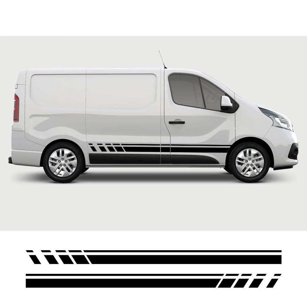 Auto Aufkleber Van Wohnmobil Vinyl Aufkleber Zubehör 2PCS, für Renault Trafic Vauxhall Opel Vivaro Nissan NV300 Talento Camper von ZHYIHOUSA