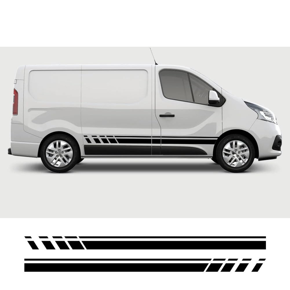 Autoaufkleber, für Renault Trafic Vauxhall Opel Vivaro Nissan NV300 Talento Camper Van Wohnmobil Vinyl Aufkleber 2PCS Zubehör von ZHYIHOUSA