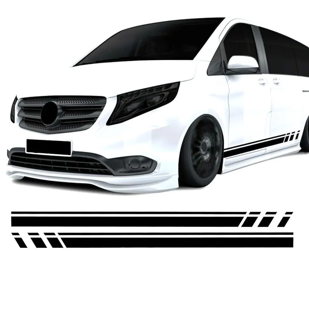 Racing Side Stripes Aufkleber Vinyl Graphics Aufkleber, für Mercedes VITO Vito von ZHYIHOUSA