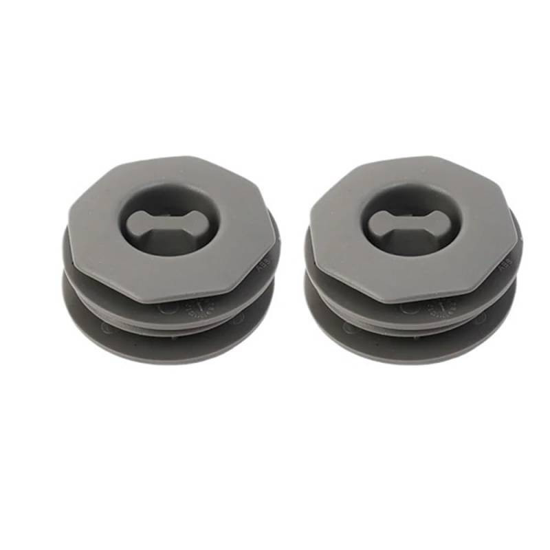 Auto Fußmatten Set Universal Auto Kofferraum Bodenmatte Clip Halter Griff Teppich Befestigungsklemme Schnalle Haken Verschluss Halter Beständig Teile Auto Zubehör(2pcs-Gray) von ZHjLut