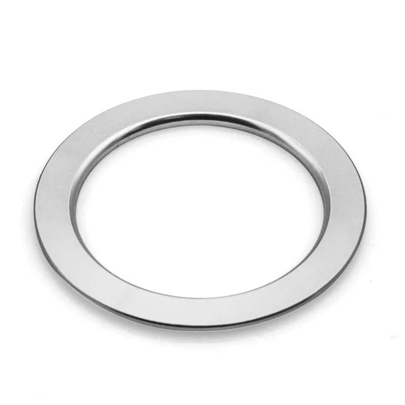 Kompatibel mit Subaru für Forester für Outback Auto Start Stop Motor Zündung Druckknopf Ring Styling Zubehör Verkleidungsabdeckung(Silver) von ZHjLut