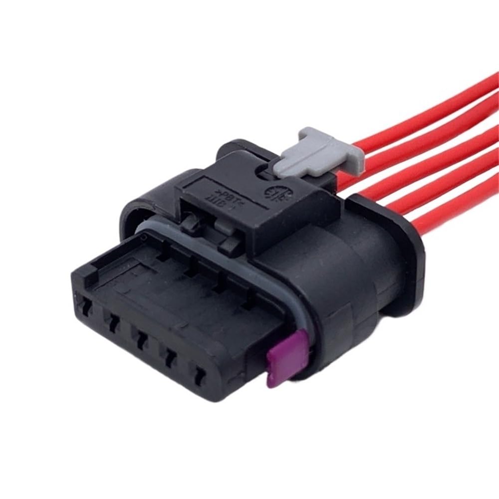 ZHjLut 2 3 4 5 6 Pin Auto Kraftstoff Injektor Iimpact Sensor Stecker Wasserdicht Elektronische Stecker Kabelbaum DJ7033WA-1,2-21(5P Wire Harness) von ZHjLut