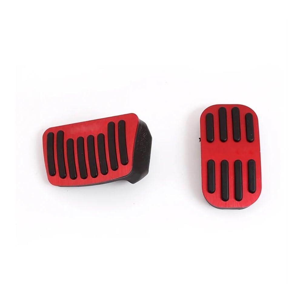 ZHjLut Auto-Gaspedal Kompatibel mit Toyota für C-HR 2016-2023 Auto Gaspedal Bremspedal Abdeckung Fußstütze Pedal Pad(at 2pcs Red) von ZHjLut