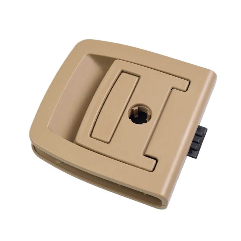 ZHjLut Auto Innentürgriffe Kompatibel Mit X5 X6 E70 E71 2006-2013 Kofferraumgriff Schlüsselloch Heckabdeckung Bodenplatte Matte Bodenteppich 51476958161(Beige with Lock Hole) von ZHjLut