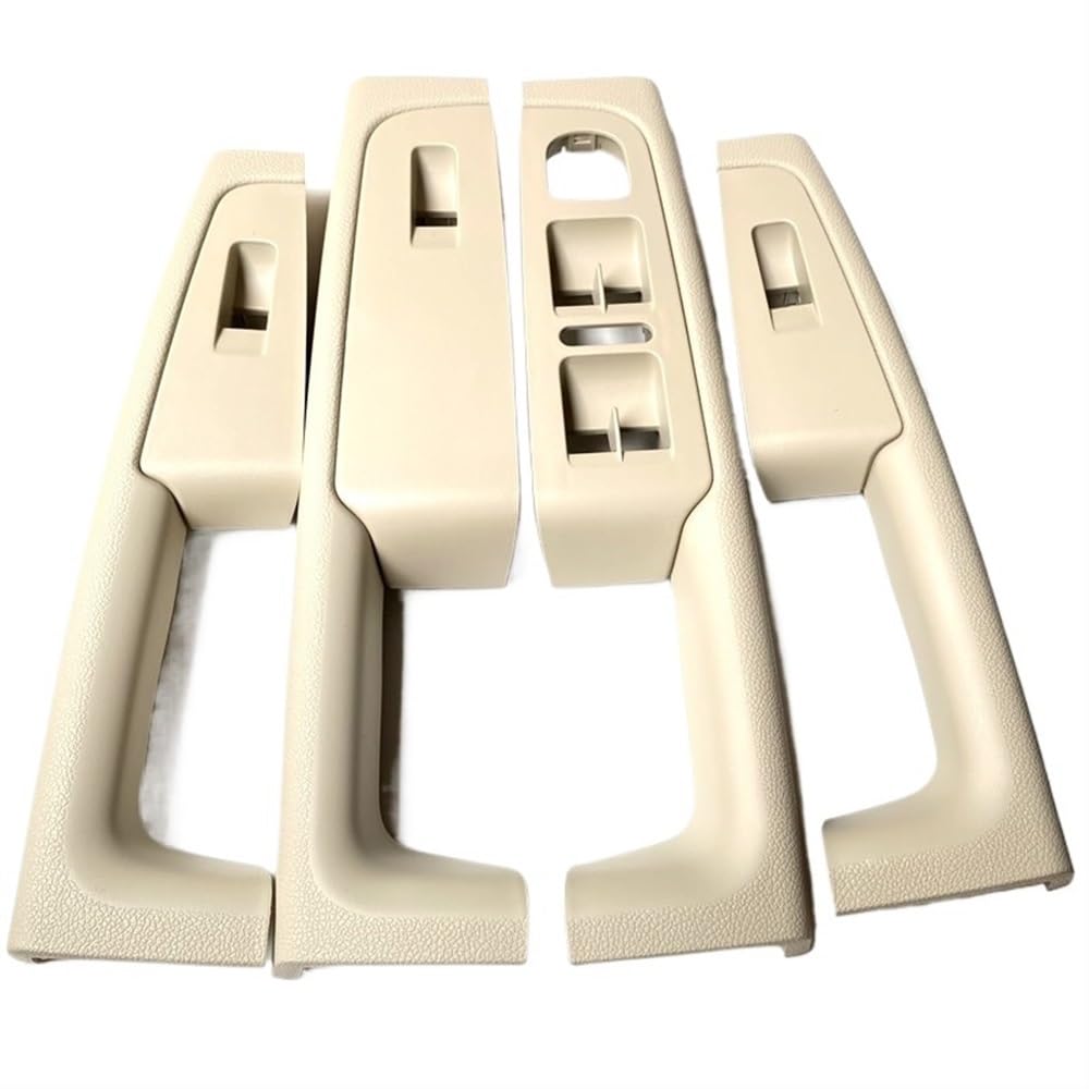 ZHjLut Auto Innentürgriffe Kompatibel mit Skoda für Superb 2008–2013 Beige vorderer innerer Türgriff Armlehnenrahmen Schalter Bedienfeldverkleidung 3TD867157A(A Set of 4 PCS) von ZHjLut